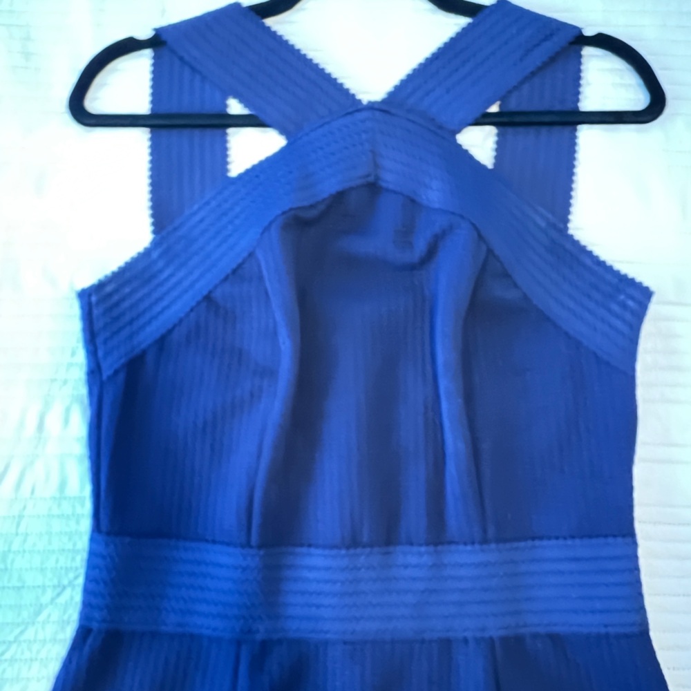 Elegant Navy Blue Women's Dress - Picture 4 of 5